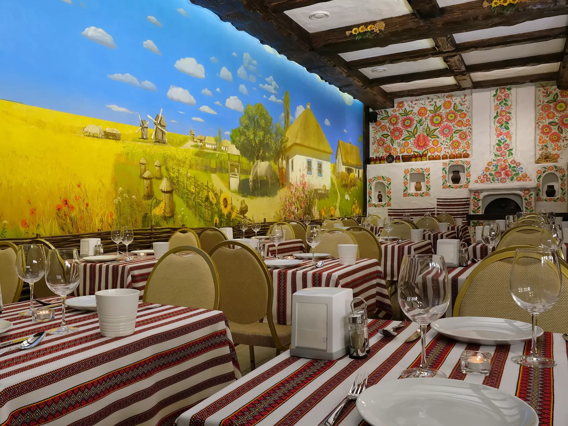 Restaurant in the hotel Villa La Scala